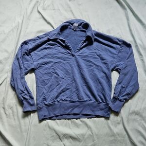 Calia V-Neck Sweatshirt in Blue, Size XS